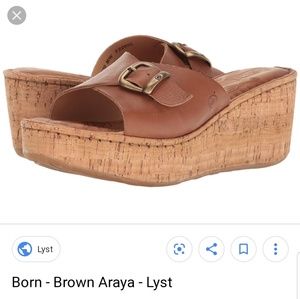 Born Araya Brown Sandals, Size 7